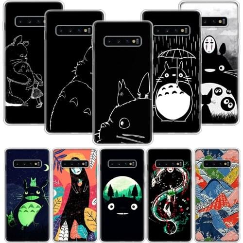 Studio Ghibli Totoro Black Dark Phone Case For Xiaomi Redmi Note 10 9 8 Pro 9S 8 8T 7 6 5 6A 7A 8A 9A 9C 4X S2 K20 K30 Art Cover