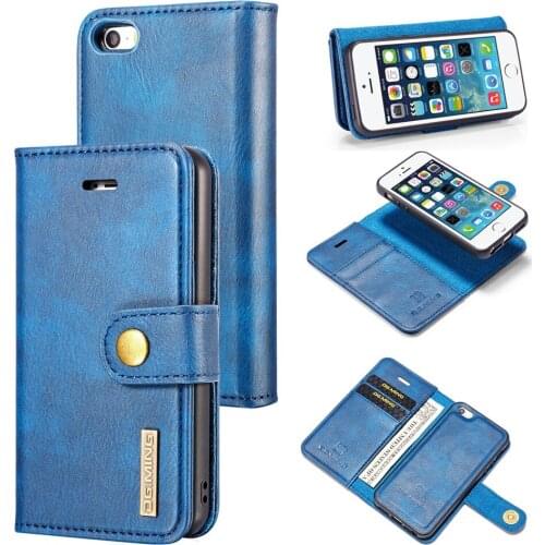 Case For iPhone 5G SE Luxury Leather Wallet Premium PU Flip Cover For Credit Card Shockproof Slot Holder Cash Pocket Folding