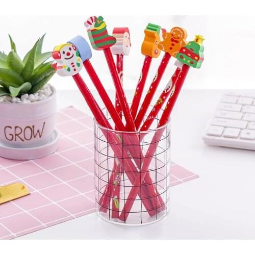 1/5/10/40 Pcs Hb Wood Pencil with Detachable Eraser , Non-sharpening Writing Pens School Stationery , Office Supplies