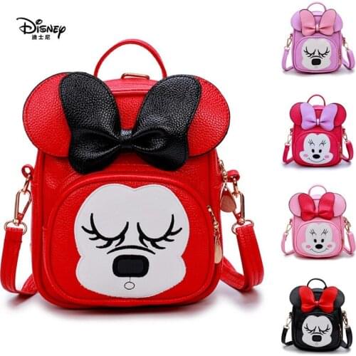 Disney childrens handbags girls fashion cartoon Minnie mickey mouse mini bag kindergarten bag girl travel Crossbody small bag