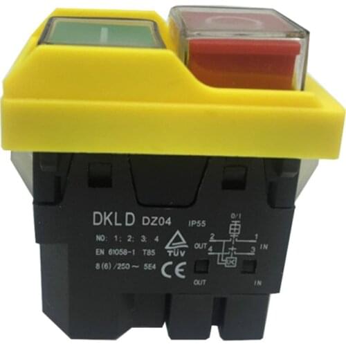 DZ04/DKLD Waterproof button switch 4 PINS Electromagnetic switch button DZ04/250V