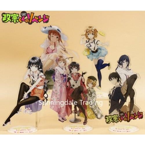 Masamune-kuns Revenge Figure Cosplay Toys Adagaki Aki Fujinomiya Neko Acrylic Figures Stand Model Dolls Gifts