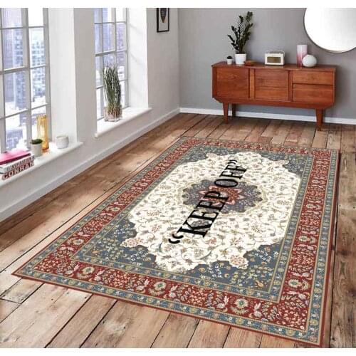 KEEP OFF 93 Classic Patterned Carpet , Fan Carpet Non Slip Floor Carpet,Teens Carpet,Area Rug