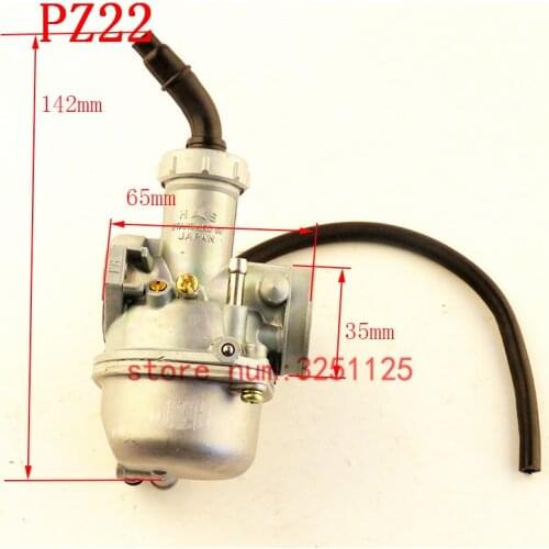 Motorcycle Carburetor 50cc 70cc 90cc 110cc 125cc BAJA ATV Quad Go kart SUNL TAOTAO 50CC PZ20 Carburetor MOTO