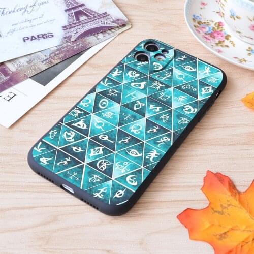 Shadowhunters Runes Mosaic Print Soft Silicone Matt Case For Apple iPhone Case