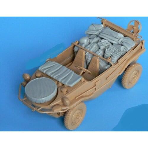 German Amphibious Type 166 Jeep Resin Modification during World War II 1：35