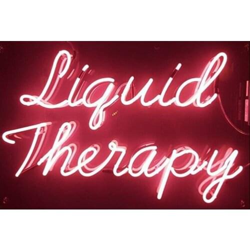 Neon Sign For liquid therapy Glass Tube Commercial happy Lamp resterant art light advertise custom DESIGN Impact Attract light