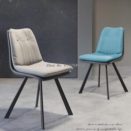 Nordic light luxury makeup chair backrest stool modern minimalist dining chair home desk with restaurant dining table and chair