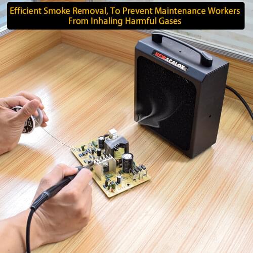 NEWACALOX Smoking Instrument Professional Strong Suction Removal Of Solder Fumes Household Smoke Removal Air Filter