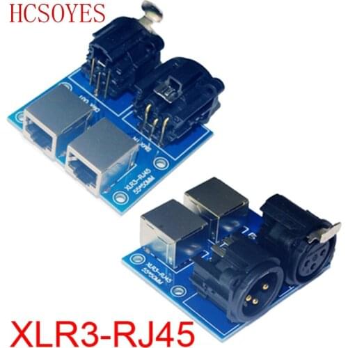Wholesale 1 pcs XLR3-RJ45 DMX512 Relays connector use for DMX-Relays led controller