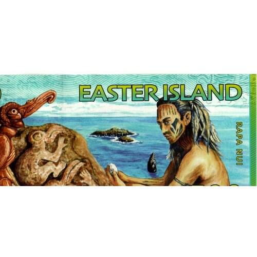 Easter Island 500 Rongo, 2012, Polymer, UNC Fancy Note