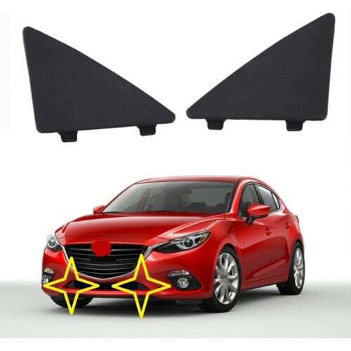 Car Front Bumper Triangle Trim Cover Cap for Mazda 3 Axela 2014-2017 BHN1-50-101 BHN1-50-102