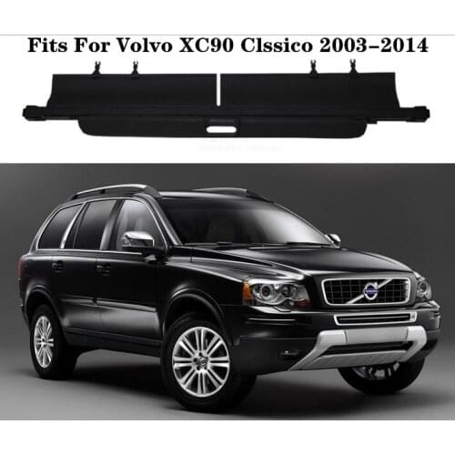 High Qualit Car Rear Trunk Cargo Cover Security Shield Screen shade Fits For Volvo XC90 XC Classic 2003-2014 (black, beige)