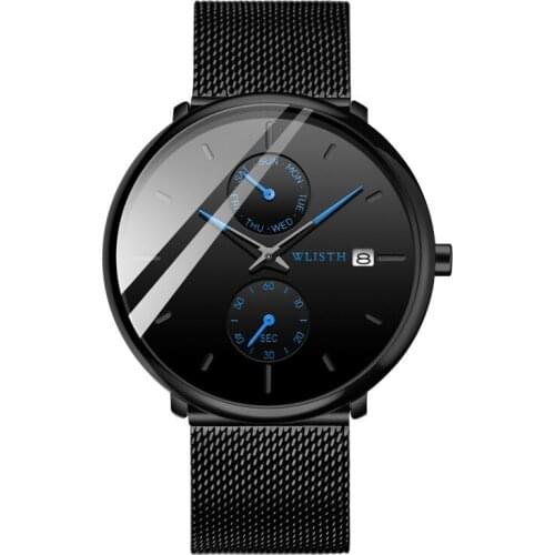 Saat Kol Erkek Wormhole Concept Creative Mens Watch Thin Business Students Multi-Function Mens Watches Top Brand Luxury 2020