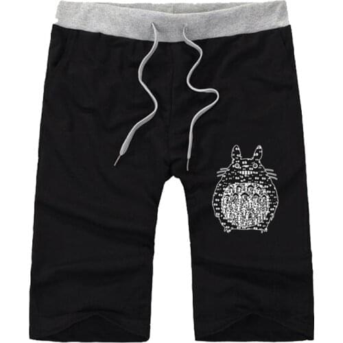 Anime My Neighbor Totoro shorts men Cotton loose Short Trousers Fitness Jogger shorts teenagers Short Sweatpants