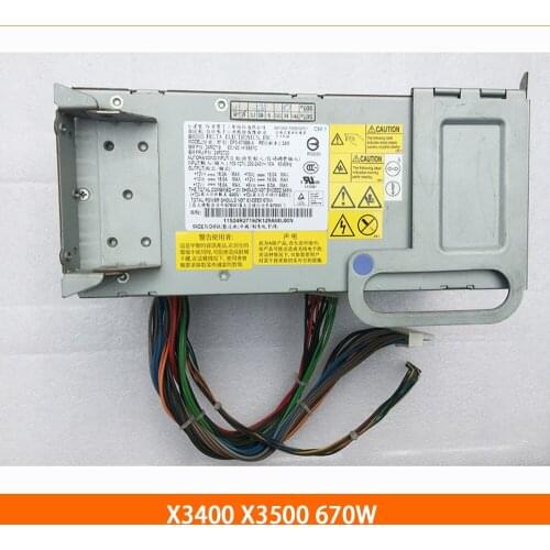 High quality power supply for X3400 X3500 DPS-670BB A 24R2719 24R2720 670W working well