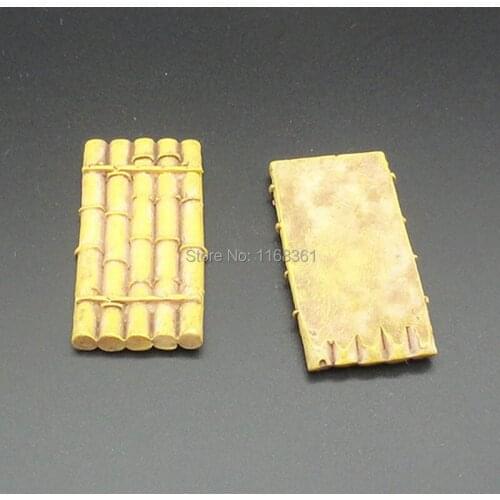 1pcs/lot Resin lovely bamboo raft 46mm Ornaments Micro landscape Ornaments Creative Home Gardening Decorations A003-7