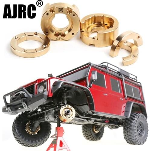 2pcs TRX4 Axle Doors Brass Counterweight Balance Weight Portal Drive Housing for 1:10 RC Crawler Traxxas TRX-4 G500 defender