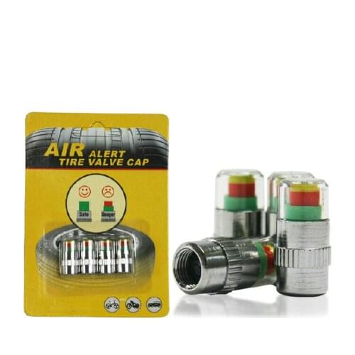 4pcs/Lot 3.2 Psi 2.2bar Auto Car Tyre Tire Air Pressure Monitor Indicator Valve Stem Cap Sensor Alert Diagnostic Gauge Tool