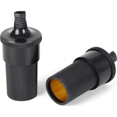 DIY Extension Female Cigarette Lighter Cord Inline Socket Connector Conversion Plug Car Accessory 12V 24V 5 Pcs/lot