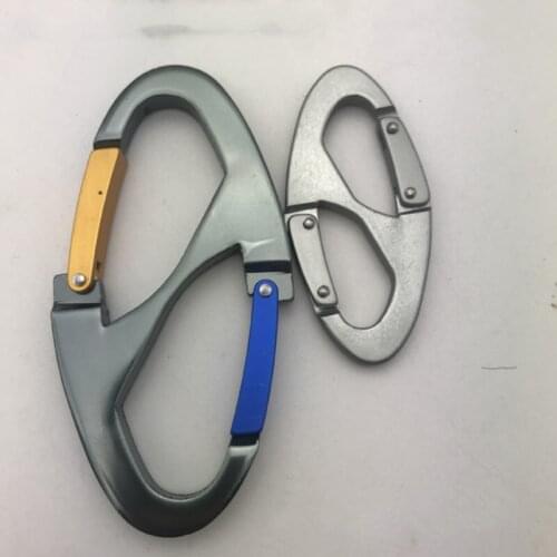 8 Shaped Carabiner Keychain Snap Clip Hook Hiking Buckle Outdoor Camping Tool Dropshipping