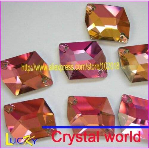 Free shinpping 3070, 20*16mm sew-on crystal sew on rhinestone rainbow color very shine