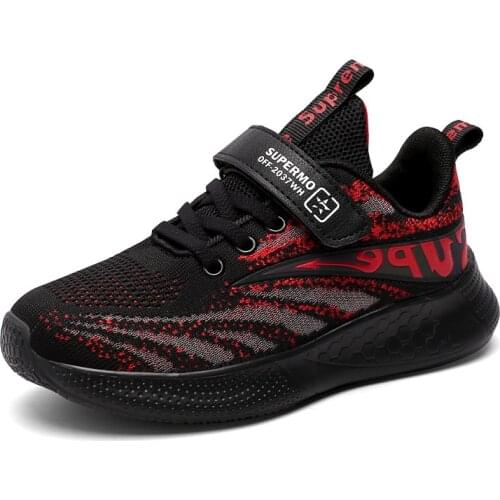 Children Sports Shoes Boys Breathable Running Sneakers Kids Outside Travelling Leather Shoes Casual Shoes