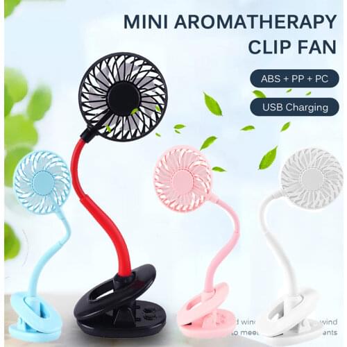 Bendable Fan Car Seat Clip Fan Usb Charging Small Fan Mute Desktop Fan Baby Stroller Summer Cooling Fans