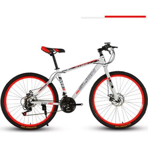 Mountain Bike Male 26 inch Adult 27 Variable Speed Integral Wheel Double Disc Brake Racing Cross Country Bicycle
