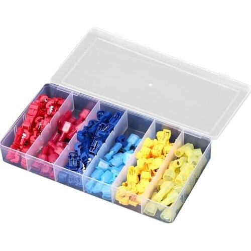 TOP Main Line Branch Terminal Clamp T-Type Free-Break Clamp Fast Line Splicing Tap Insulated Male Quick Terminal