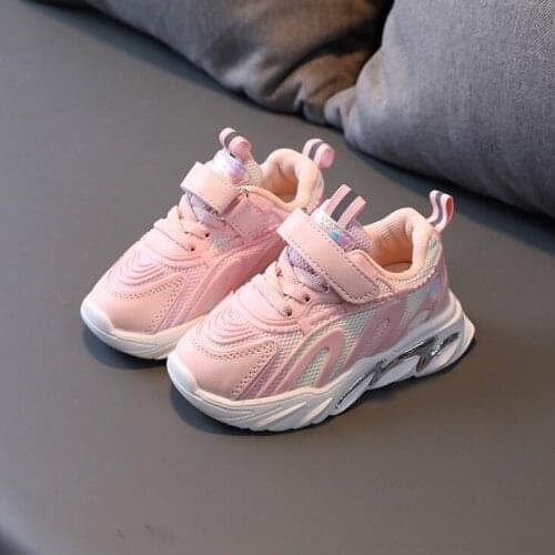 Boys and Girls Shoes Autumn 2021 New Breathable Air Mesh Childrens Sports Shoes Running Sneakers Hot Fashion Kids Shoes