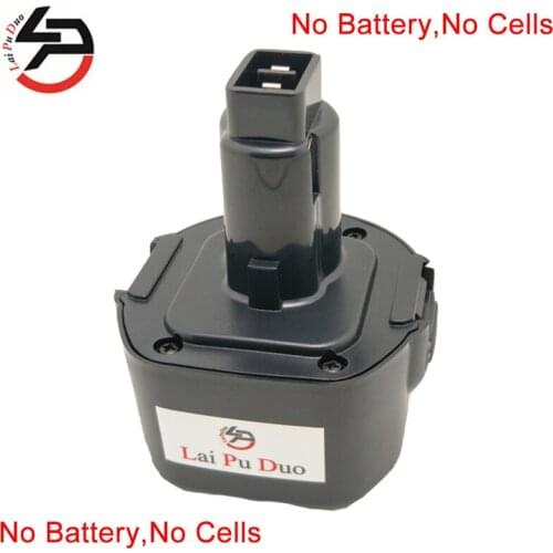 Laipuduo 9.6v NI-MH NI-CD Rechargeable Battery case for Dewalt Plastic Shell( Box No Cells Inside)