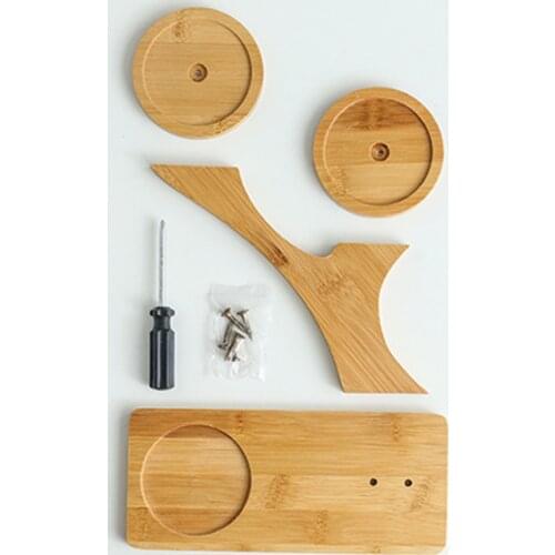 Multiple Flower Pot Holder 3 Tier 3 Potted Plant Stand Rack Bamboo for Indoor Outdoor Combination Ceramic Flowerpots B1