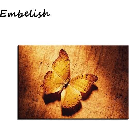 1 Pieces Butterfly HD Wall Art Posters For Living Room Canvas Print Retro Vintage Painting Home Decor Pictures