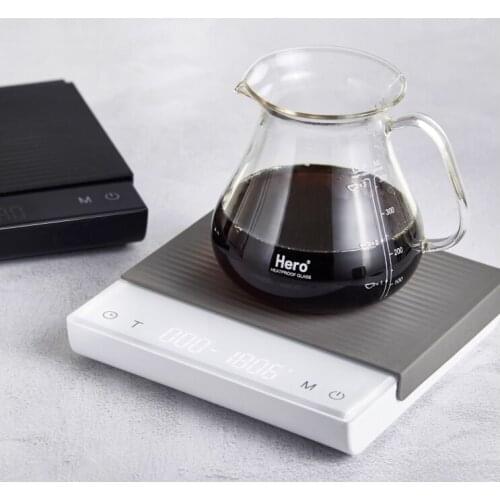 Battery life upgrade, hand coffee electronic scale, LED large screen, home kitchen smart bean scale