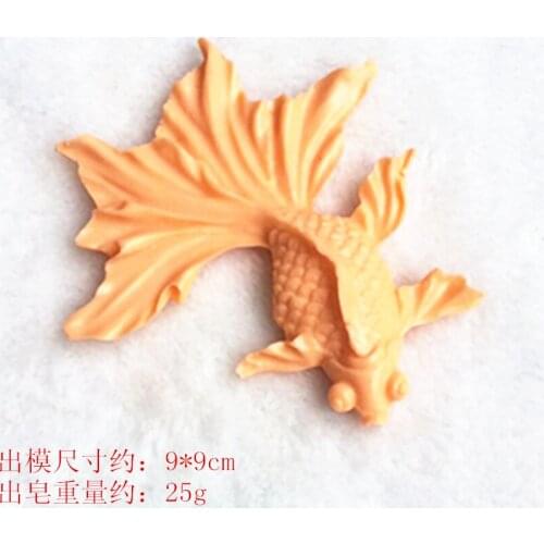 P682 goldfish handmade soap mold chocolate cake decoration mould aromatherapy plaster
