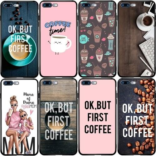 Phone Case for Samsung A5 A6 A7 A8 A10 A20 A30 A40 A50 A60 A70 A80 A90 J3 J4 J5 J6 J8 Plus Ok But First Coffee Book