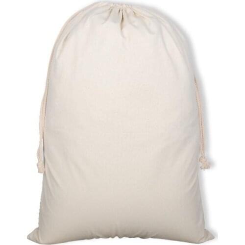 Blank Santa Sacks 100 pcs/lot Personalized Christmas Gift Bag Festive Party Supplies Factory Wholesale