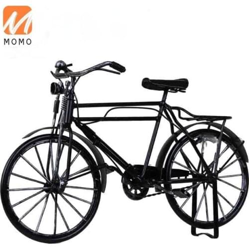 Retro Handmade Retro Bicycle Vintage Iron Car Model Iron Art Model Nostalgic Decoration Ornaments Gifts