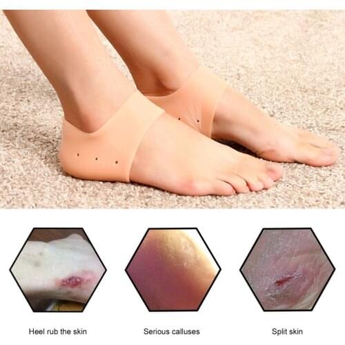 Silicone Moisturizing Gel Heel Socks Cracked Foot Skin Care Protect Foot Chapped Care Tool Health Monitors Massager