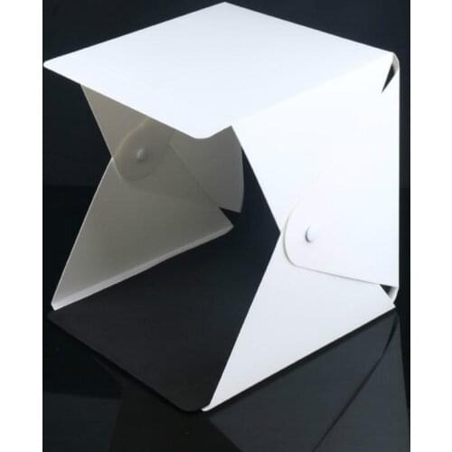 24cm / 9" mini Folding Lightbox Photography Studio Softbox LED Light Soft Box Camera Photo Background Box Lighting Tent Kit