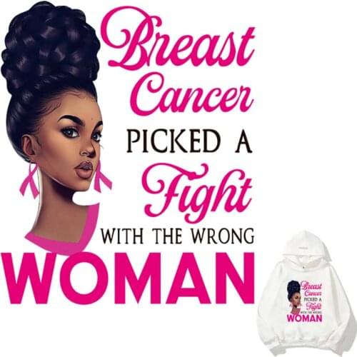 Beautiful Black Girl Iron-On Patches For Clothes Washable T-Shirts Thermoadhesive Stickers Fashion Lady Heat Transfers Appliqued