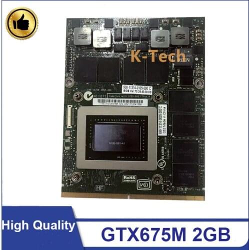 Original GTX675M GTX 675M GDDR5 2GB N13E-GS1-A1 Graphics Video Card For Dell MSI GT70 GT60 GX660R GT660 GT680 GT683DX GT783DX