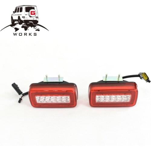 W463 Black and red fog light for g500 g63 g65 g63 rear bumper LED fog lamp 2002~2014 year