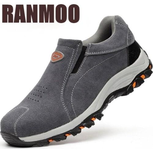 Steel Toe Cap Safety Shoes Puncture-Proof Construction Safety Comfort Lightweight All Season Mens Sneakers Dropshipping