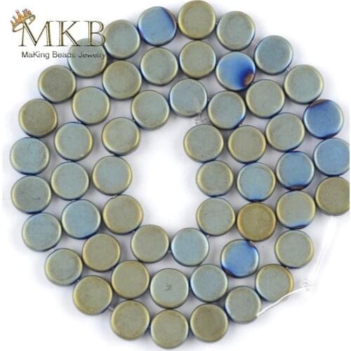 Natural Dull Polished Green Hematite Stone Round Beads For Jewelry Making 6/8/10mm DIY Handmade Spacer Loose Beads Gemstones15"