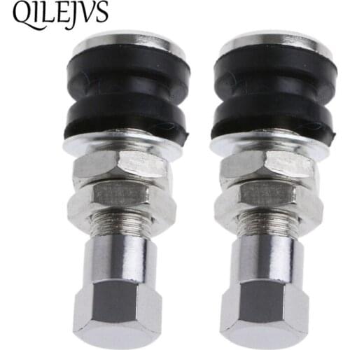 1 Pair Tire Wheel Valve Tubeless No Tube Stem Motorcycle Car Bike ATV Bicycle
