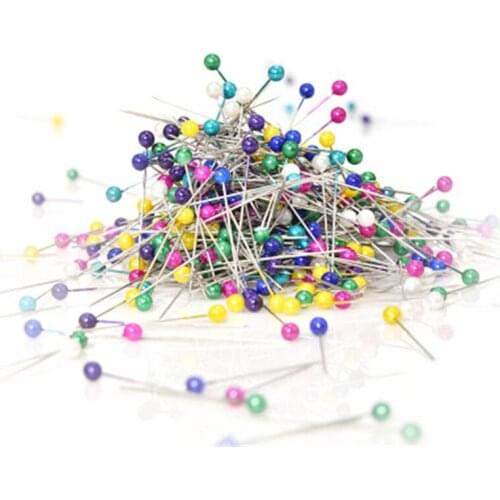240 PCS=6 Rolls Round Pearl Needles Hand Sewing Pins DIY Decorative Positioning Needle Safty Sewing Pins Dressmaker Pins Sewing