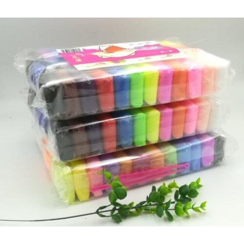 500g/set Air Dry Super Light Polymer Clay Plasticine Kids Early Educational Toys DIY Colored Clay Creative Colorful Plasticine