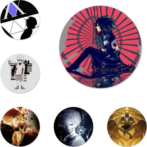 58mm Hunter X hunter Anime Kitchen Home Decor Refrigerator Magnetic Stickers Opener Beer Coke